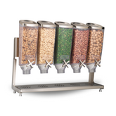 Rosseto 5-Container Stainless Steel EZ-PRO Food Dispenser